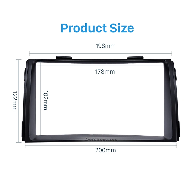 Seicane черный двойной Din автомобиль радио фасции для 2010-2012 KIA SORENTO отделка установка рамка автостерео адаптер Dash комплект
