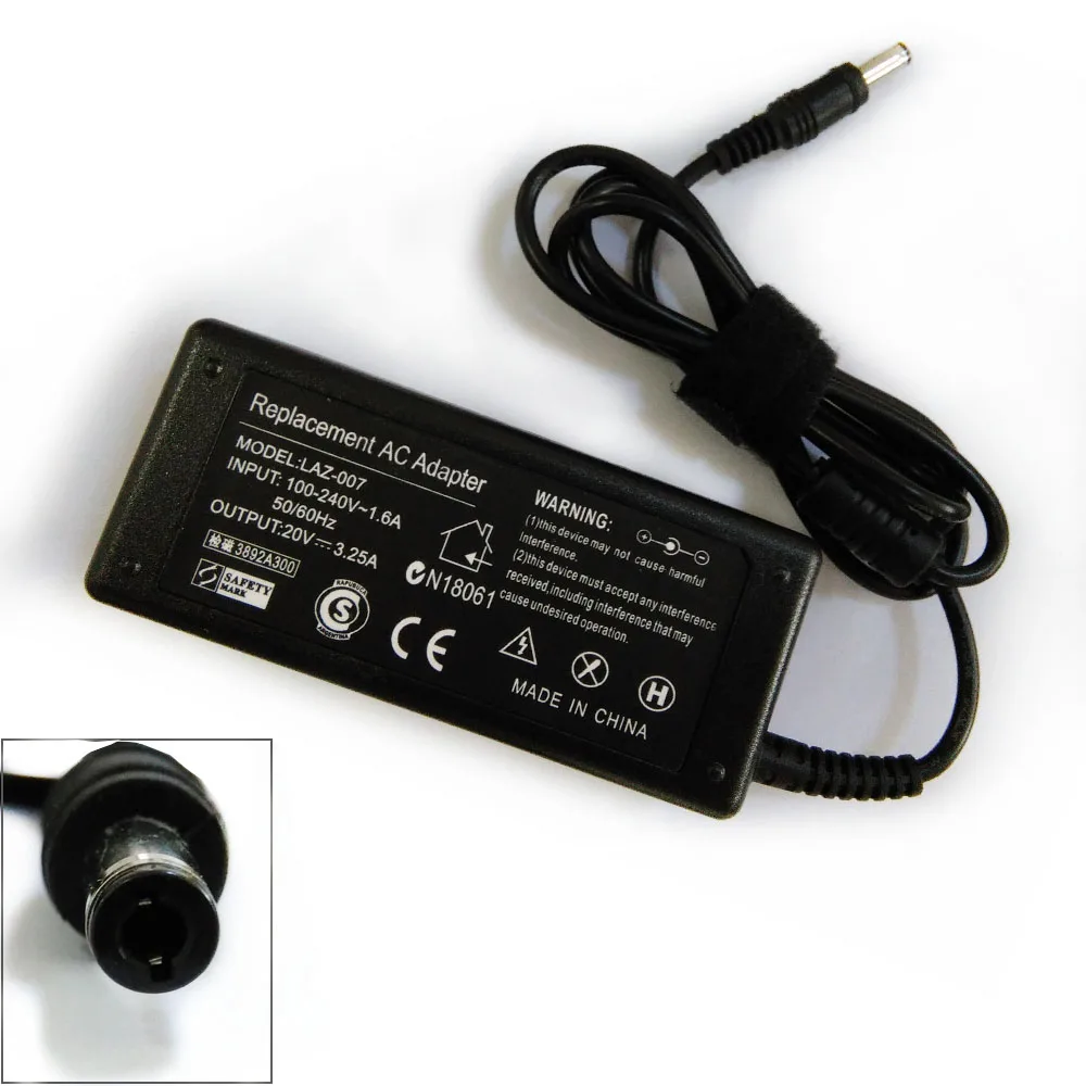 Hot Sale 20V 3.25A 65W Replacement Laptop AC Adapter For Lenovo IdeaPad