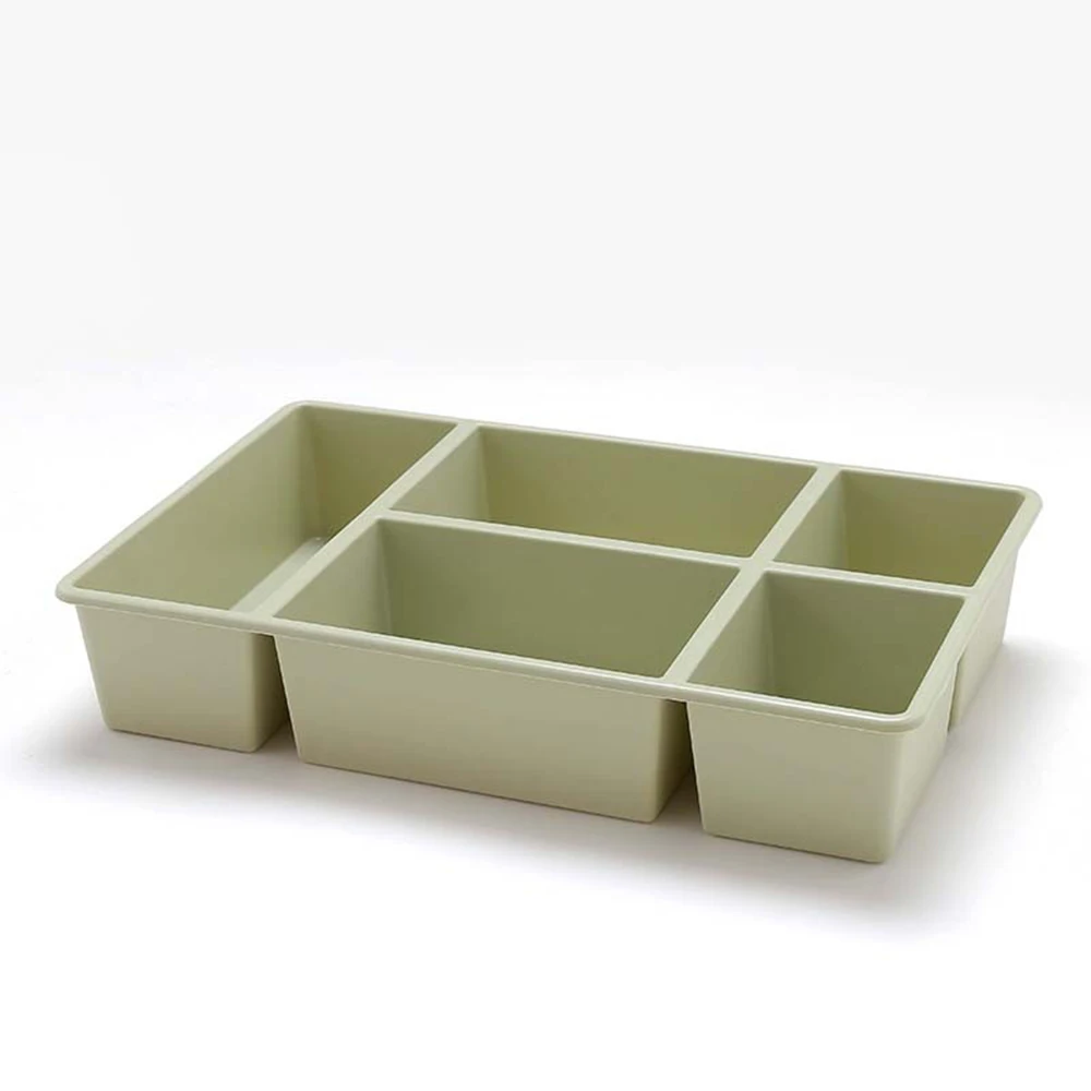 1 шт. пластиковый ящик для хранения носков для нижнего белья ящик для ящика ящик Органайзер-разделитель сетка для хранения разделитель для шкафа комод кухня ванная комната - Цвет: Green