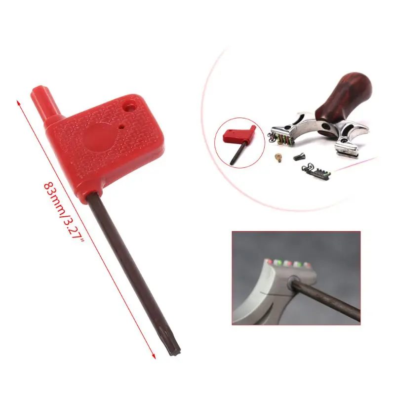 

83mm Metal Clip Slingshot Screw Wrench T15 Spanner High Intensity Tactical Fix Remove Tools