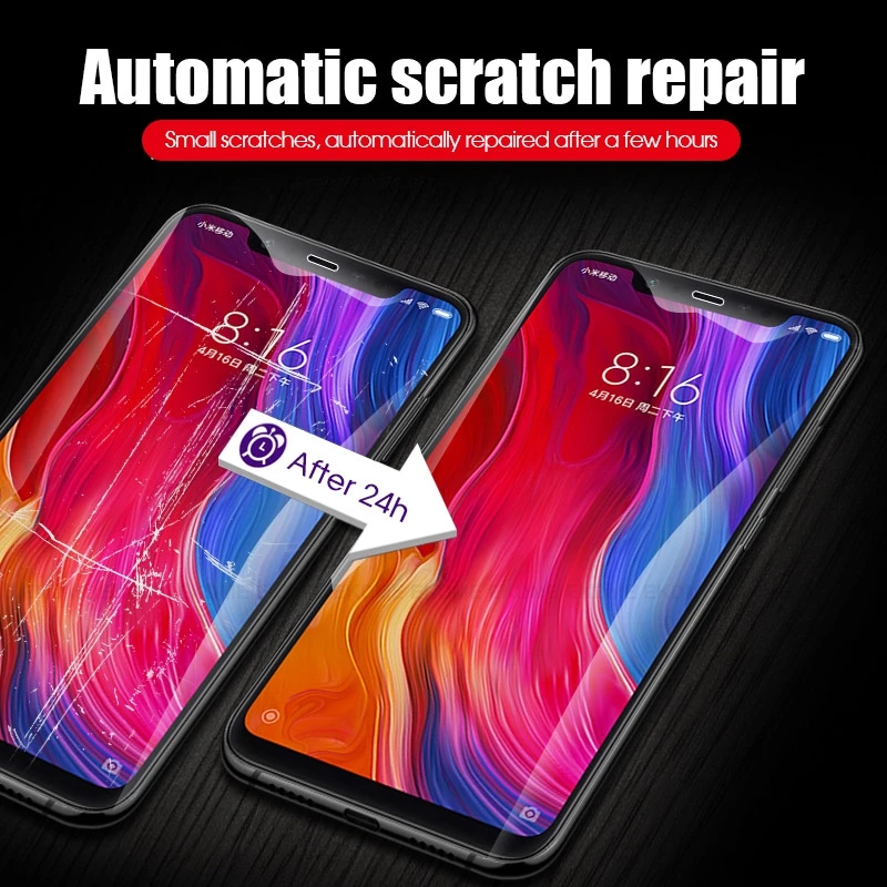 Мягкая Гидрогелевая Защитная пленка для Xiaomi Mi9 Mi8 SE Lite Poco F1 Mi Mix3 полная защитная Play