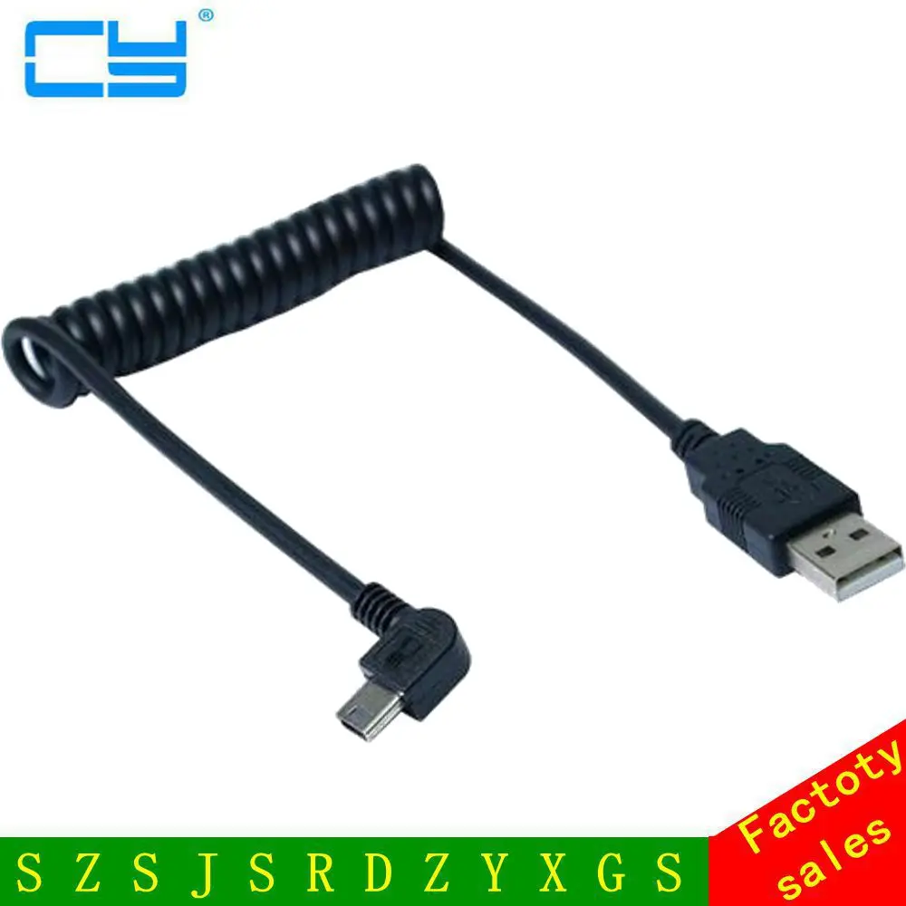 Ferr доставка 100 см Прямоугольный 90 градусов USB 2 0 кабель для передачи данных типа