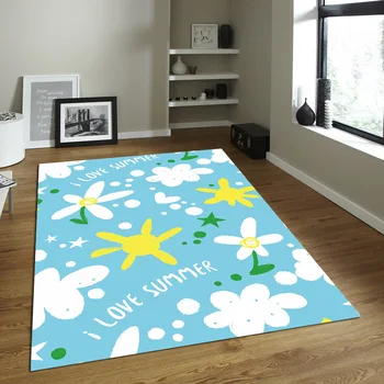 

Simple Home Kitchen Carpet Living Room Bedroom Tea Table Bedside Customized Carpet Ultra-Flexible Machine Washing Mat