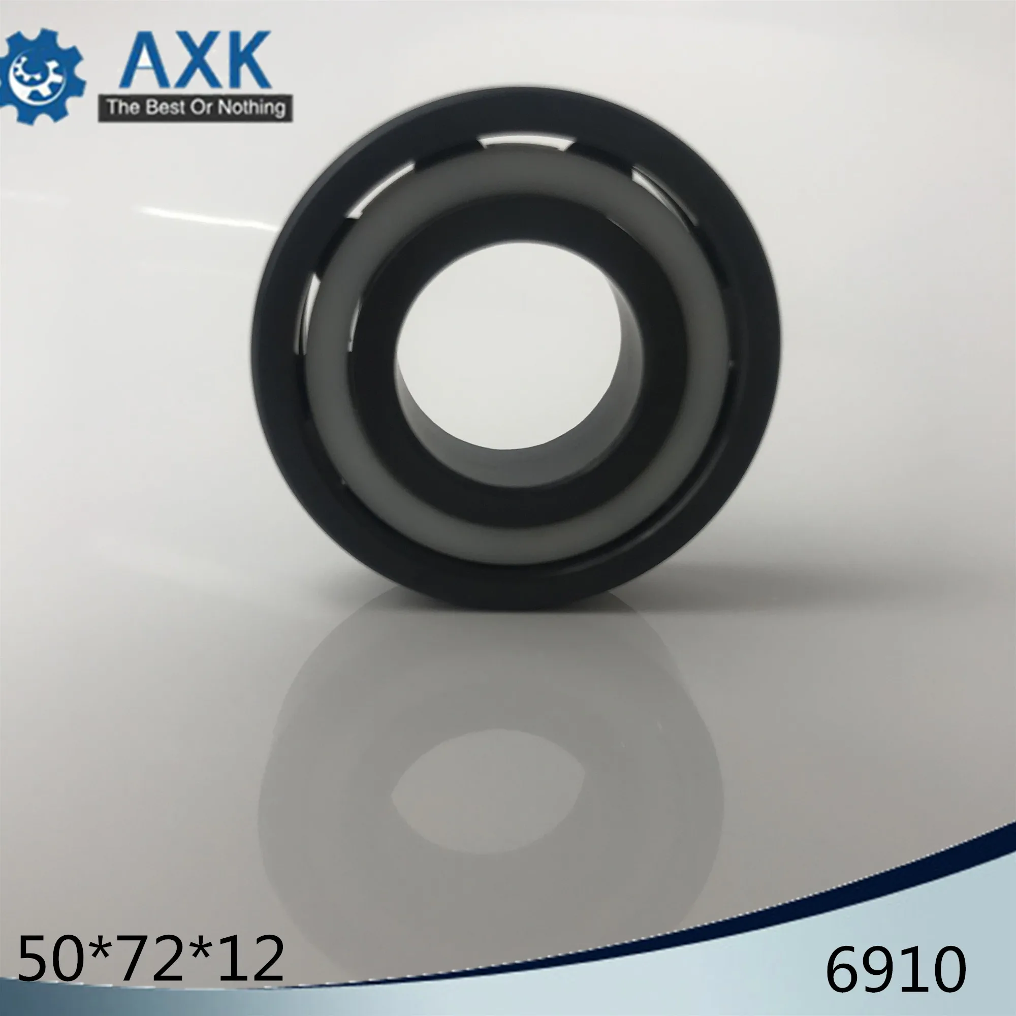 

6910 Full Ceramic Bearing ( 1 PC ) 50*72*12 mm Si3N4 Material 6910CE All Silicon Nitride Ceramic 6910 Ball Bearings