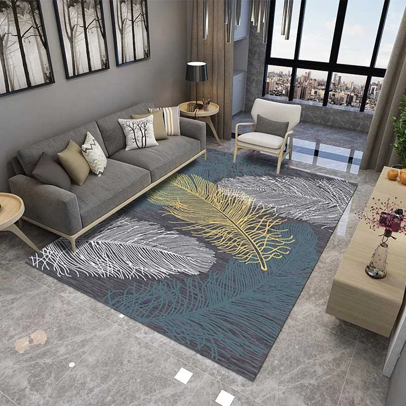 Современные Геометрические Гостиная Кабинет нескользящие большой ковер дети ползают коврик украшения спальни стильные кухонные коврики