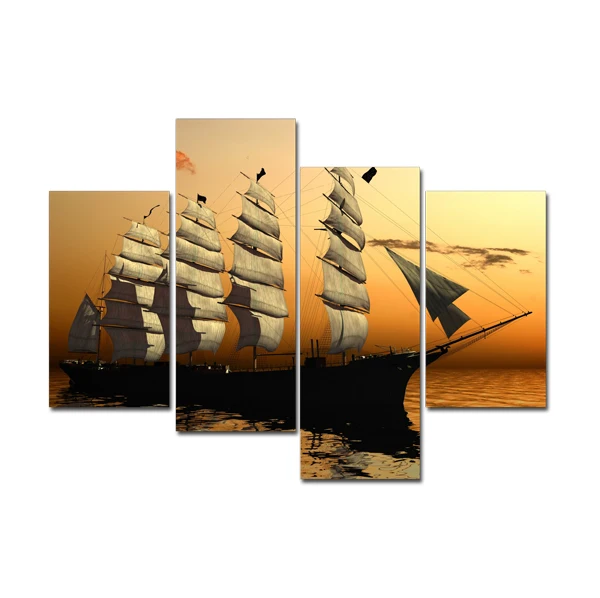 

FREE SHIPPING Landscape Scenery with sea Sail Art Prints Canvas Art Painting(Unframed)
