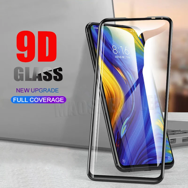 

New 9DTempered Glass For Xiaomi Mi Mix 2 2S 3 Full Cover Screen Protector 9H Glass For xiaomi mi mix 2S 3 tempered glass film