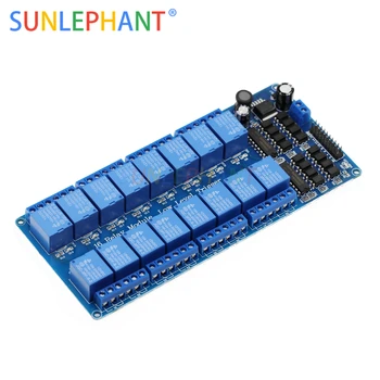 

12V 16 Channel Relay Module Board with Optocoupler Protection LM2576 Power PIC AVR MCU DSP ARM