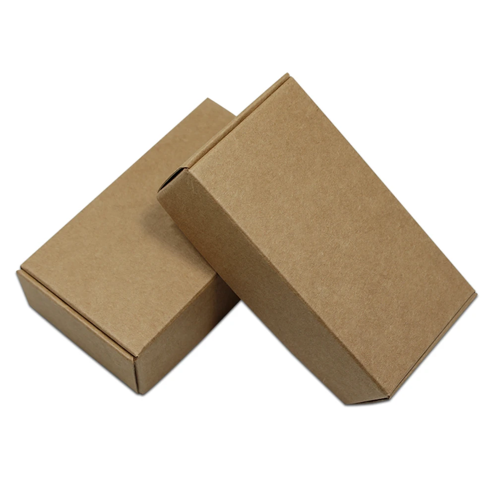 

30Pcs/lot 15 Sizes Brown Kraft Paper Packaging Box Craft Jewelry Handmade Gift Packing Paperboard Box Candy Snack Carton Box