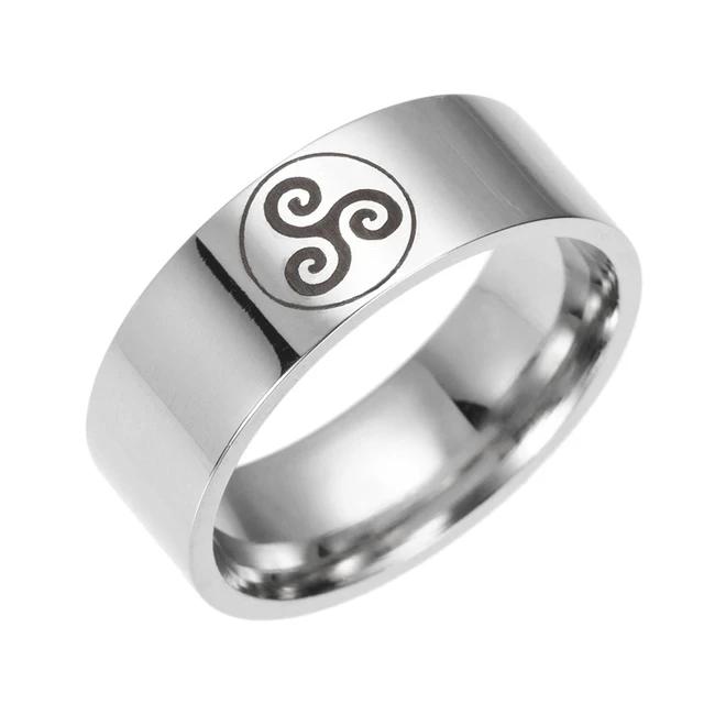 Teen Wolf Logo Stainless Steel Rings movie ring 316 Titanium men and women ring Teen Wolf Logo Stainless Steel Rings movie ring 316 Titanium men and women ring