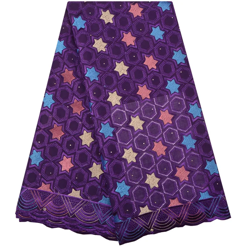 

Purple Color Nigerian Lace Fabrics 2018 African Swiss Voile Lace High Quality Swiss Voile Lace In Switzerland For Wedding 1262