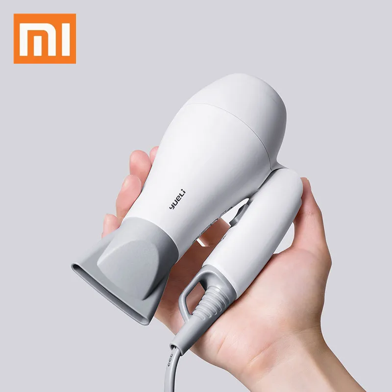 XIAOMI MIJIA YUELI фен для дома 1200 Вт Профессиональный Быстросохнущий портативный дорожный складной фен с ручкой