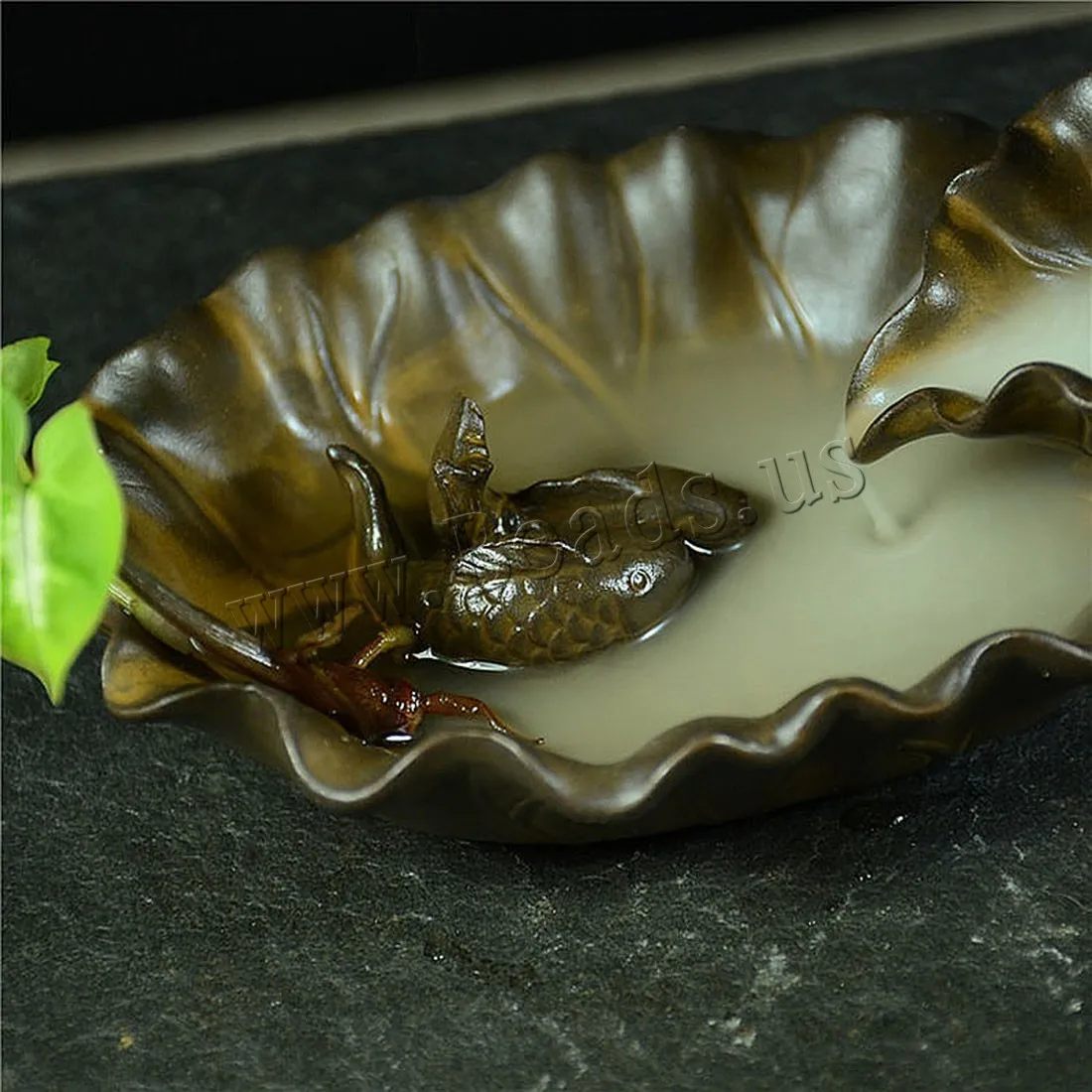Lotus Flower Censer Backflow Incense Burner Ceramic Aromatherapy Furnace Aromatic Incense Holder Use In Home Office Teahouse