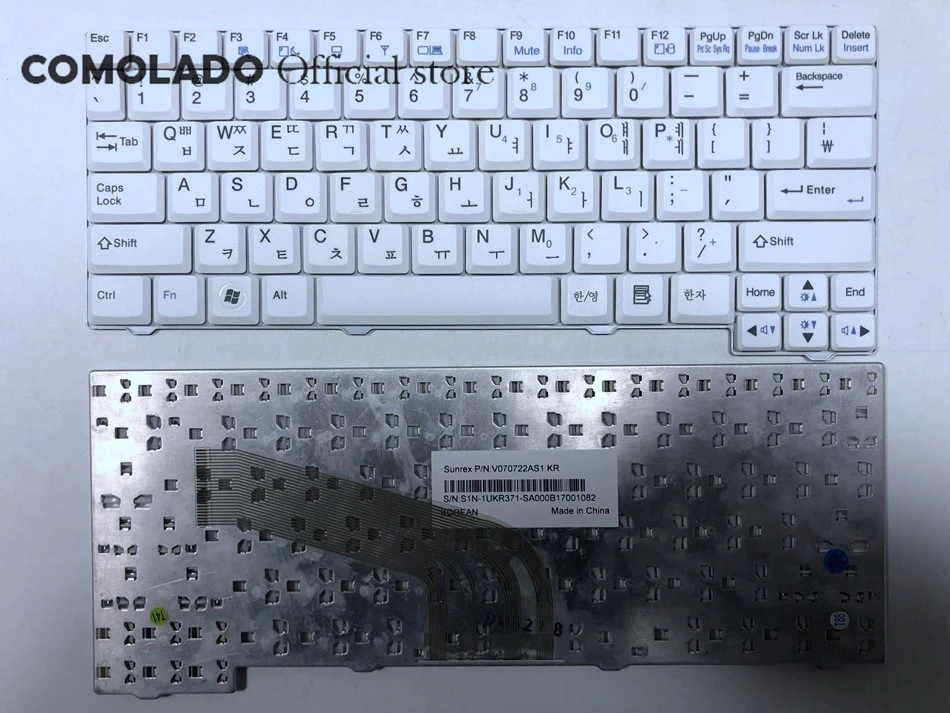 Kr Korean Laptop Keyboar For LG X110 X120 V070722AS1 KR White Keyboard KR Layout -1