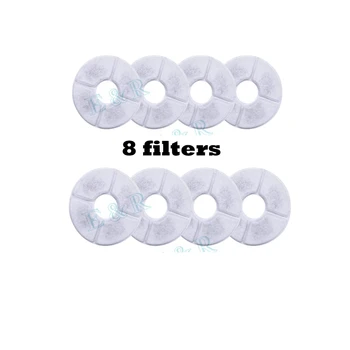 

8PCS Activated Carbon Filters Charcoal Filter Replacement for Fountain for Cat Dog Pets Drink Water