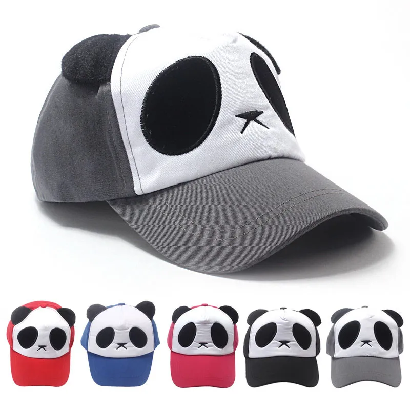 Хлопок милая панда бейсболка кепки бейсбольные уличные шапки аксессуары gorro hombre verano
