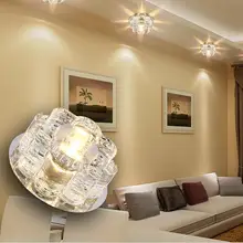 Кристаллический светодиодный светильник SMD5730 3 Вт 5 Вт потолочный светильник AC110V 220 В Точечный светильник белый/теплый белый/RGB для дома и кухни