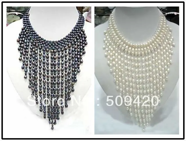 

~~ Free Shipping >>Fashion Freshwater Pearl necklace Handcraft 1PC