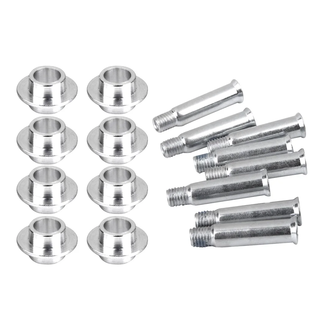 

8 Pieces 35mm Roller Skate Spikes Screws and 8 Pieces Bushing Spacers Set Roller Skate Parts Accessories Skate Screws