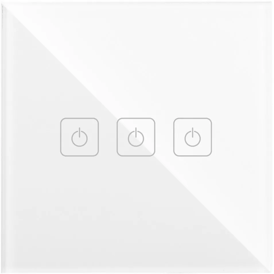 Eruiklink 3 gang 1 way Touch Remote Control Switch, Smart Home Wall Light Switch Panel, RF433 Control, High Sense Touch Panel-14