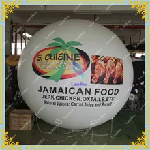 Горячая 3 метра Диаметр надувной воздушный шар для рекламы 10ft индивидуальная печать логотипов надувной шар