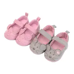 Новорожденных Для маленьких мальчиков обувь для девочек мультфильм животных мокасины для малышей Мягкая подошва первых шагов Prewalkers обувь