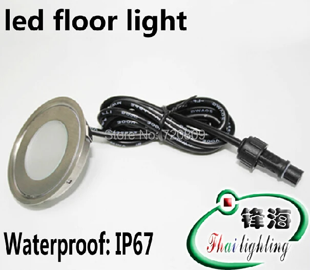 

Free Shpping DC12v Ultrathin LED Floor Lamp Recessed Step Light Outdoor Inground Stair Lighting Round