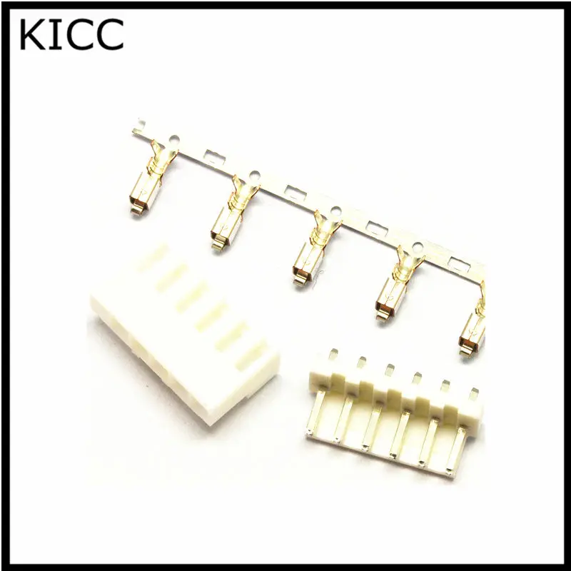 VH3.96 5P Straight pin Connecting terminal VH 3.96mm 5Pin Connector Plug+Socket+Metal reed 10Sets | Обустройство дома