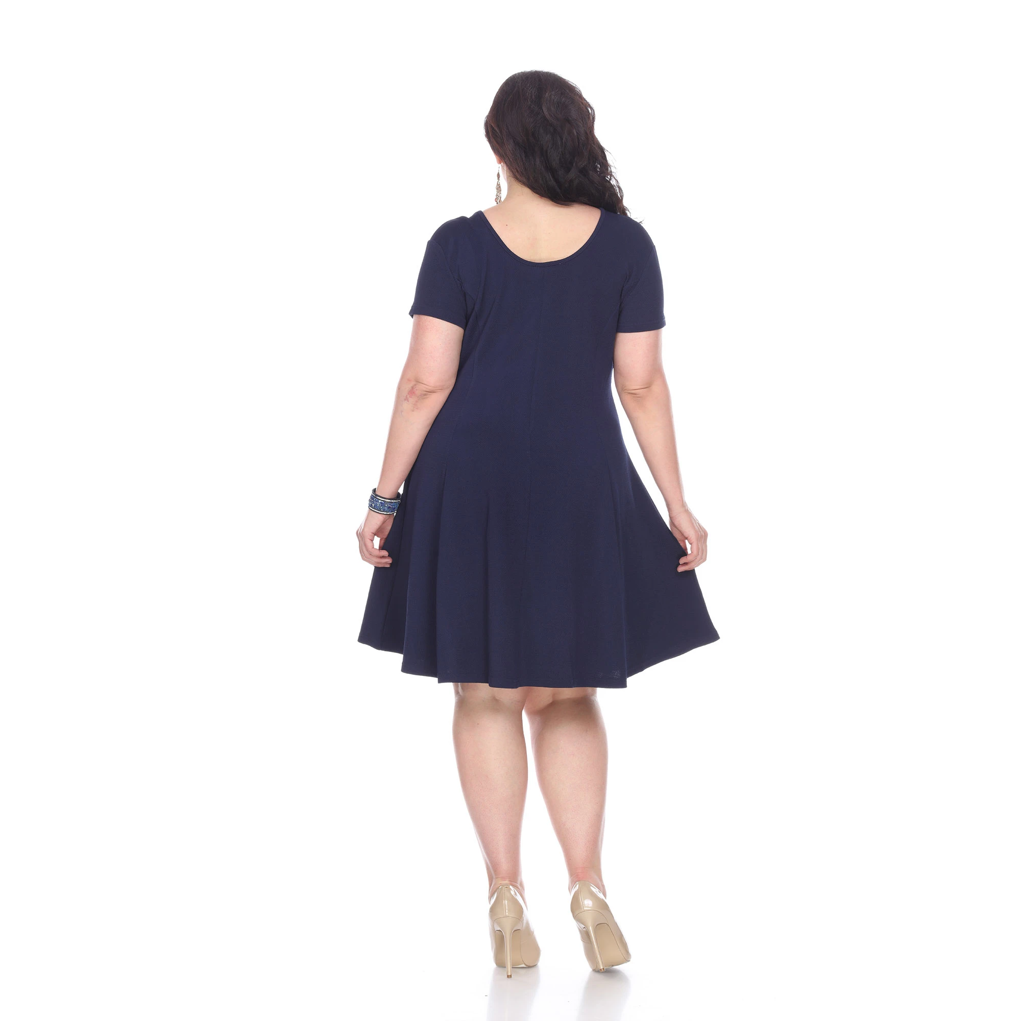 Plus Size Cara Dress - Navy (2)
