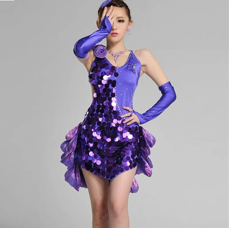 Юбка Su - это юбка для латиноамериканских танцев с блестками - купить с доставко