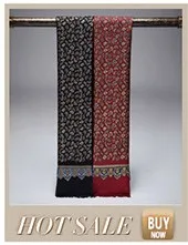 Fashion Brand Mens 100% Silk Long Scarf/Cravat Double Layer Black__ Gifts__For 4 Seasons