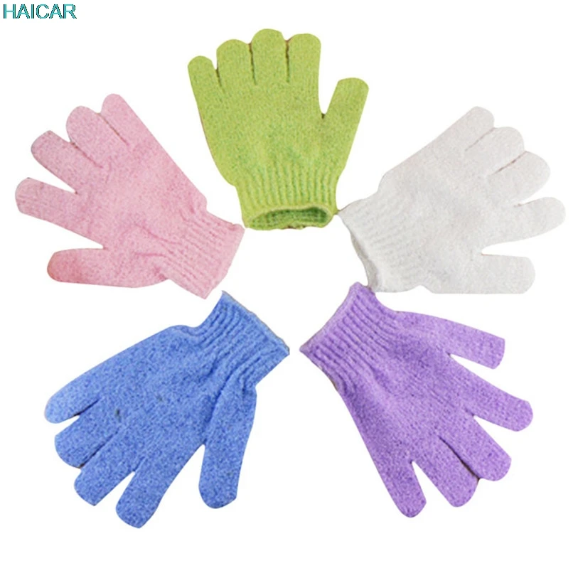 2 Pairs Take A Shower Bath Towel Gloves Exfoliating Gloves Household