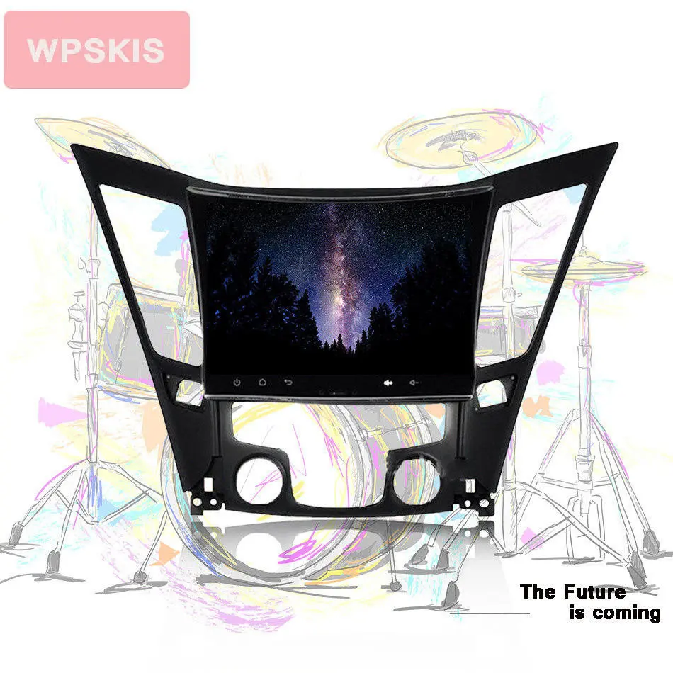 Perfect 2Din In dash 8core Android 9.0 For HYUNDAI SONATA/I40/I45 Car stereo radio GPS Navigation audio video a/v system Bluetooth AC SD 4