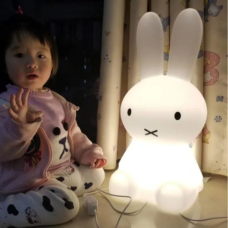 

50cm Dimmable LED Rabbit Lamp Bear Night Light Children Baby Kids Birthday Christmas Gift Animal Cartoon Decorative Desk Lamp