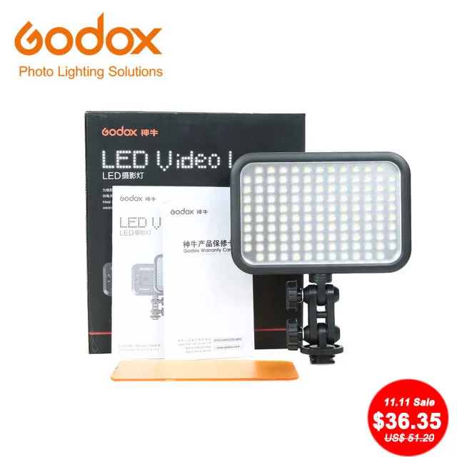 

Godox LED126 LED-126 Video Lamp Lights for Digital Cameras Camcorders DV Wedding Videography Photo journalistic Video Shooting