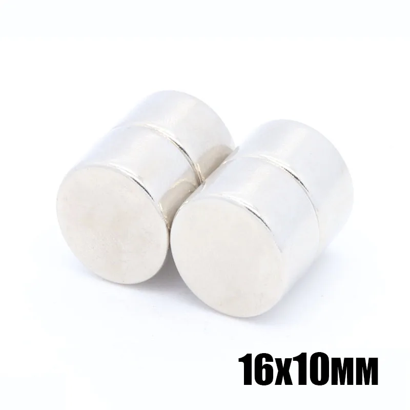 

10pcs 16*10 Super Powerful Strong Bulk Small Round NdFeB Neodymium Disc Magnets Dia 16mm x 10mm N35 Rare Earth Magnet 16x10 mm