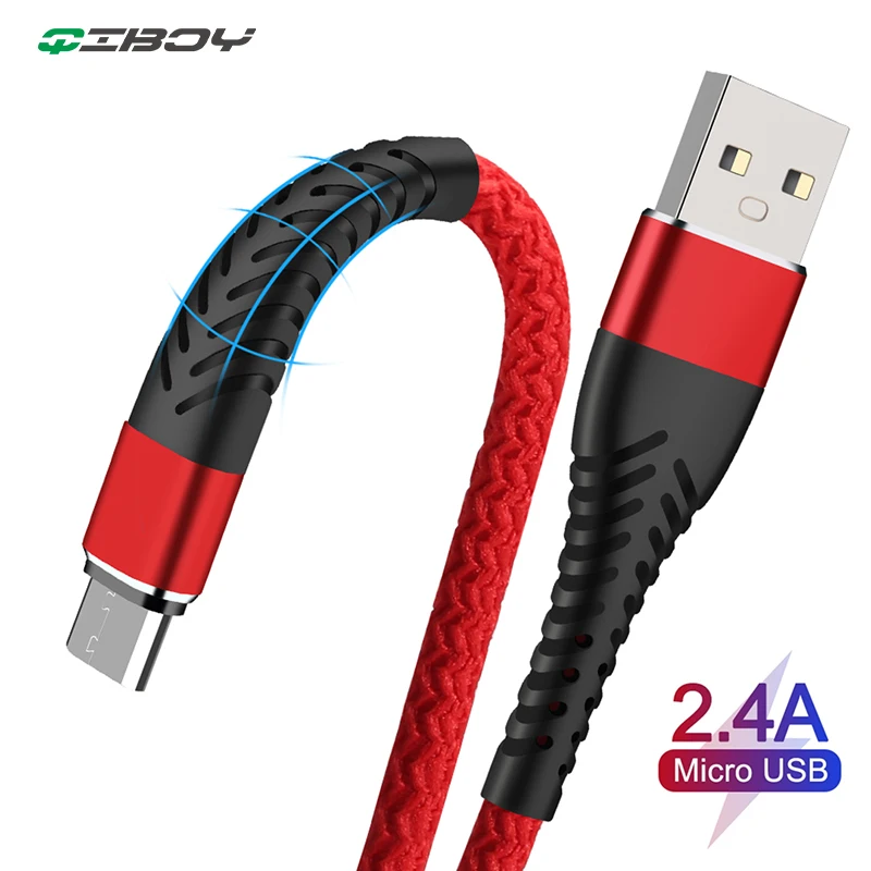 

25cm Fast Charging 2.4A Micro USB Cable Chargeur For iPhone Android Type C Charger Cables Data Sync Wire Cord For Samsung Huawei