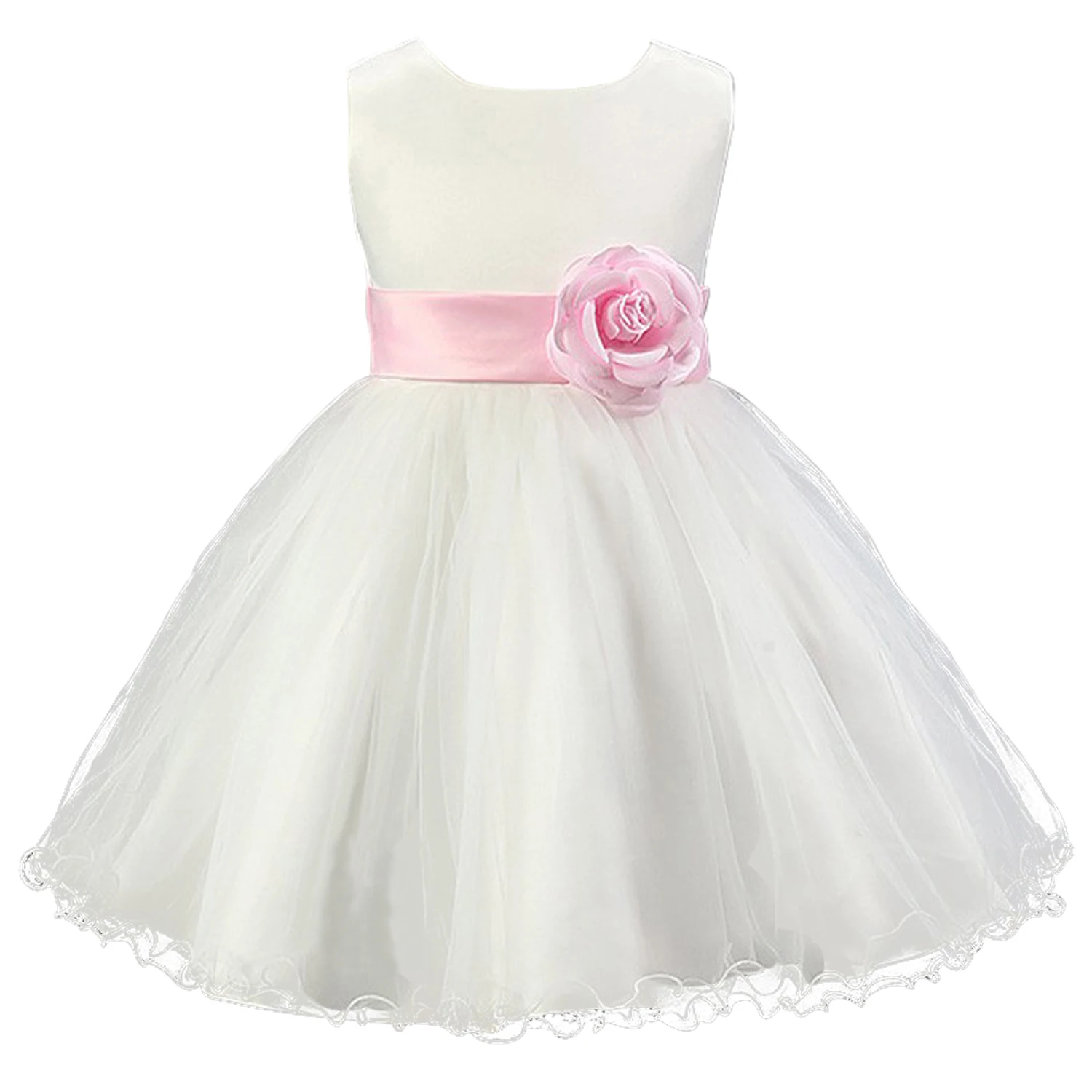 

Beautiful Baby Girl Princess Dresses Elegant dress for party birthday colorful Flower Bow children Kid girls Dress
