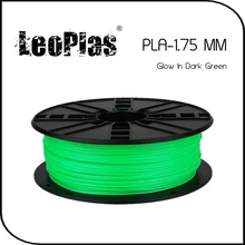 Worldwide Fast Express Within 7 Days Direct Manufacturer 3D Printer Material 1kg 2.2lb 1.75mm Glow In Dark Green PLA Filament