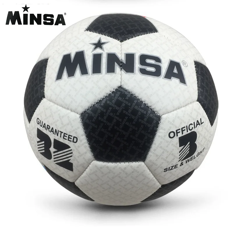 

2017 New Brand MINSA High Quality A++ Standard Soccer Ball PU Soccer Ball Training Balls Football Official Size 3 ball