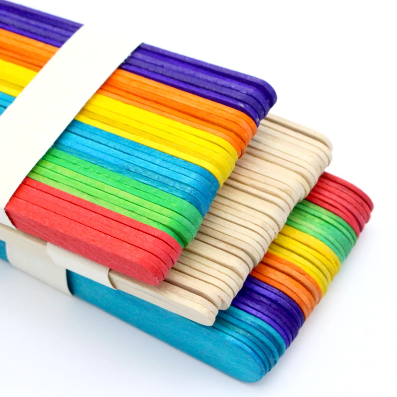 

Lucia Crafts Wood Popsicle Ice Cream Stick Spoon Cake Holder Making Sticks Holder Colorful Kids Hand Crafts Art Tool E1304