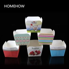 Новые 100 шт./лот квадратный Форма Маффин кекс Бумага чашки Кухня выпечки Трафареты Кекс Muffin Чехол Бумага обладатель Кубка контейнер