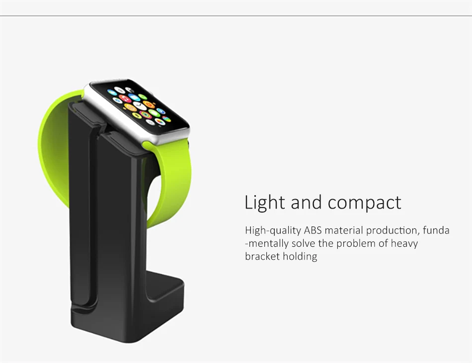 !ACCEZZ ABS 2 in 1 Stand Holder For Apple i Watch Bracket Charging Cradle Stand Universal Charger Dock For Smart Watch Bracelet (5)