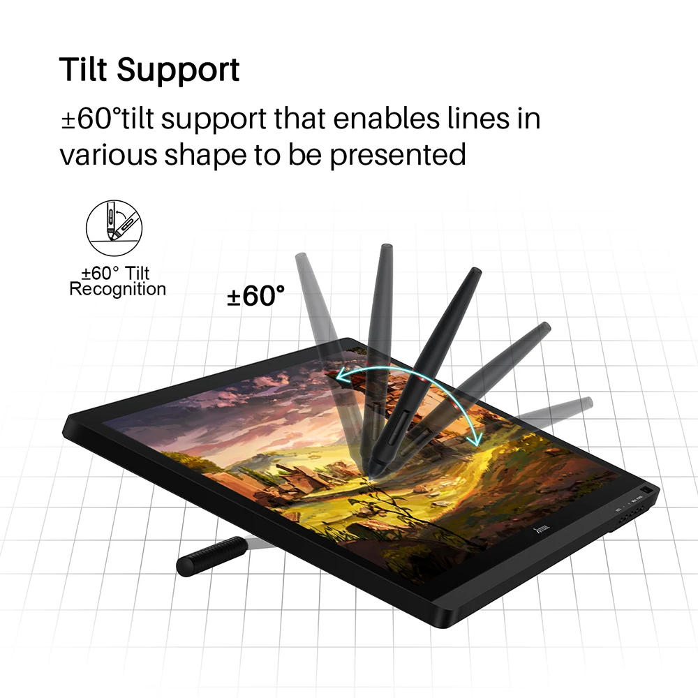  Artisul D22S batería gráfico gratuito Monitor tableta pluma pantalla Digital de 215 pulgadas tablet