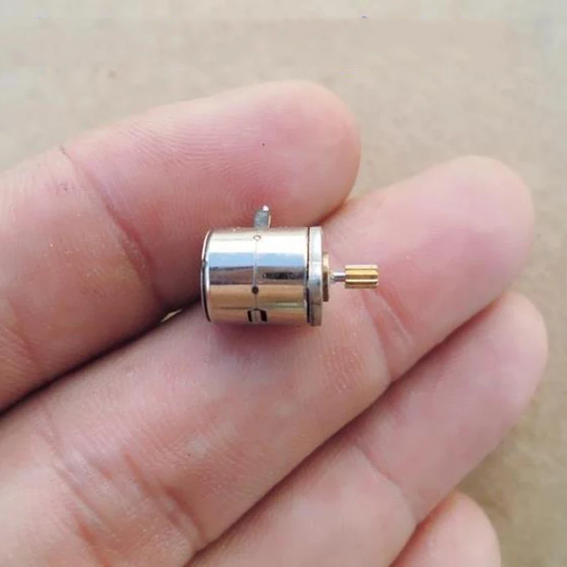 Микро DC 8 мм 2 фазный 4 проводной шаговый двигатель * 9 5 мини медная Шестерня DIY