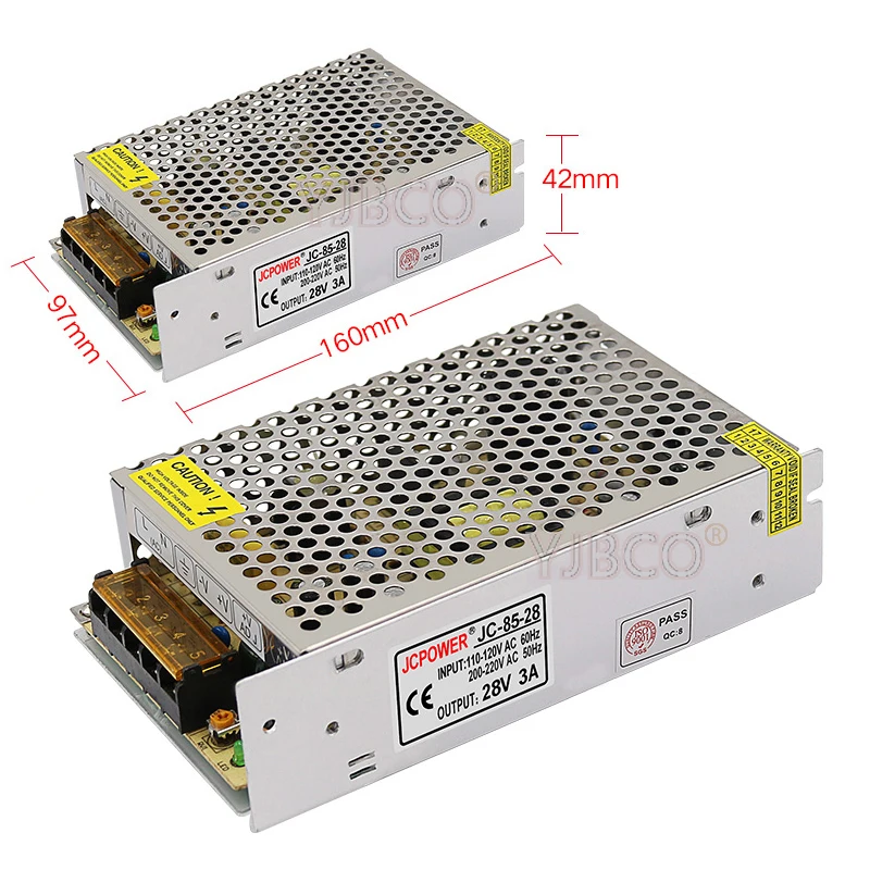 28V3A switching power supply 28V 85W power supply use for led strip light ,monitoring