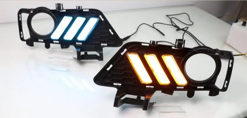 

Car bumper lamp for BMW F30 320i 318i 325i LED 2016 2017 2018 2019year car accessories daylight F30 fog light white yellow turn