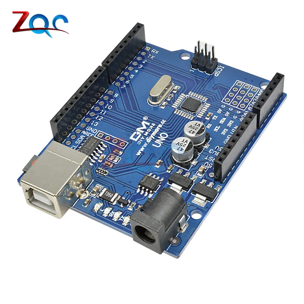 UNO R3 совместимая плата Mit Atmel ATmega328P 16 МГц CH340 CH340G USB Замена ATmega16U2 с Pin