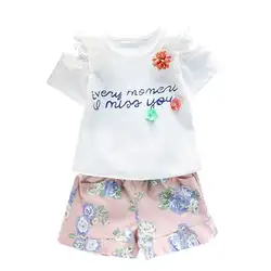 Красивое и модное 1-комбинезон с длинными рукавами для маленьких девочек милый короткий рукав Клетчатая Верхняя одежда Короткие штаны