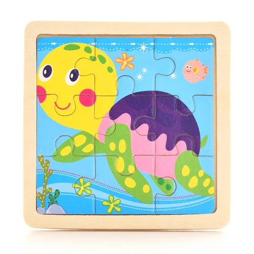 Sea turtle 1 шт. 3D бумажные Пазлы для детей детские игрушки детские развивающие Puzles - Цвет: Sea turtle